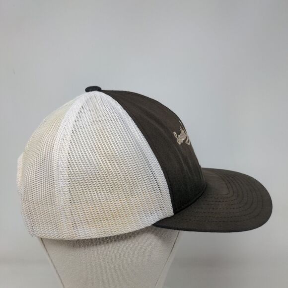 South Orlando Snapback Mesh Back Trucker Hat Brown Embroidered Pacific - Picture 4 of 9